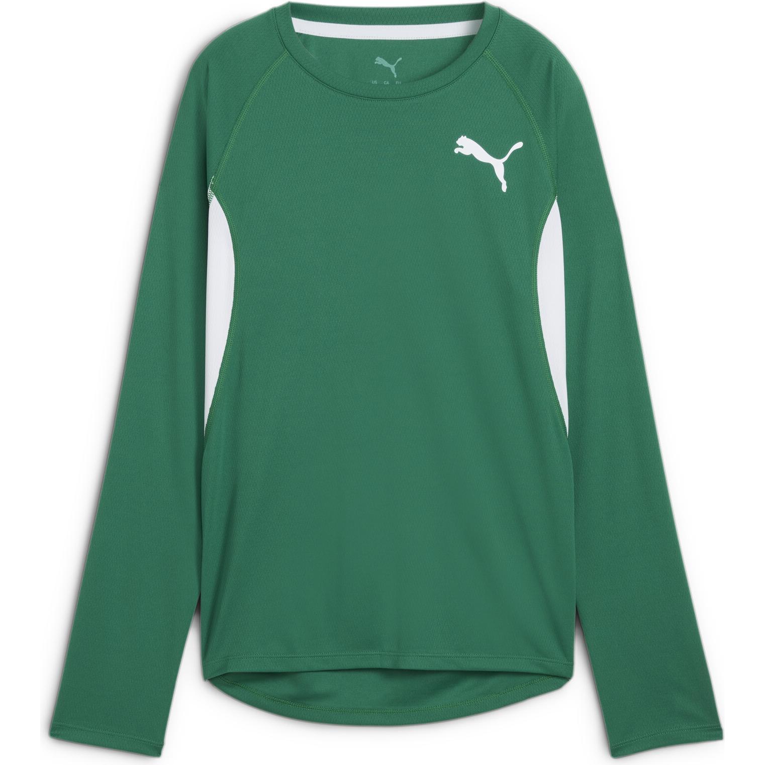 Puma, Herren, Sportshirt, W CROSS THE LINE LS 3.0 (S), Grün, S