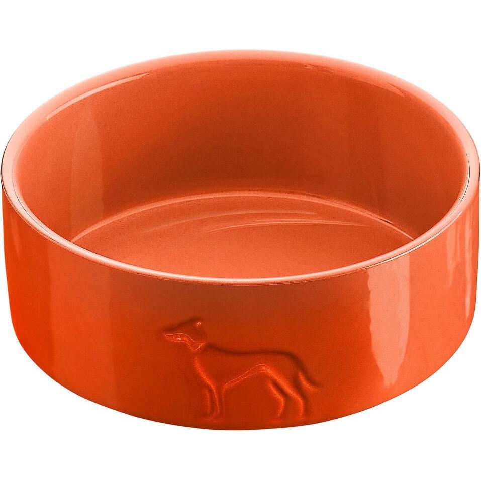 Hunter Futternapf für Hunde OSBY Orange aus Keramik 1,1 L (110 cl), Ciotola mangime + Dosatore