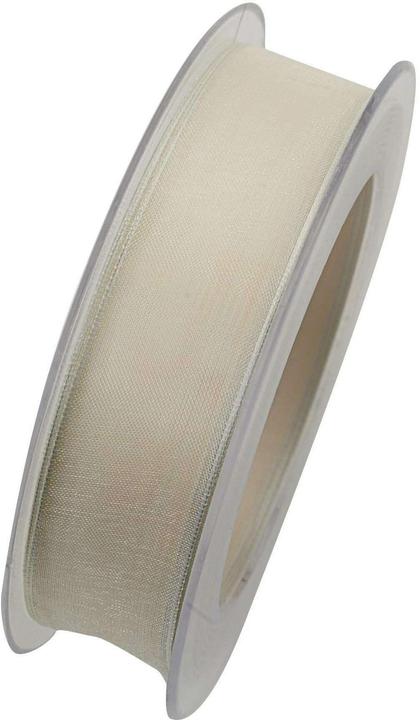 Goldina woven organza ribbon, stable edge (1x)
