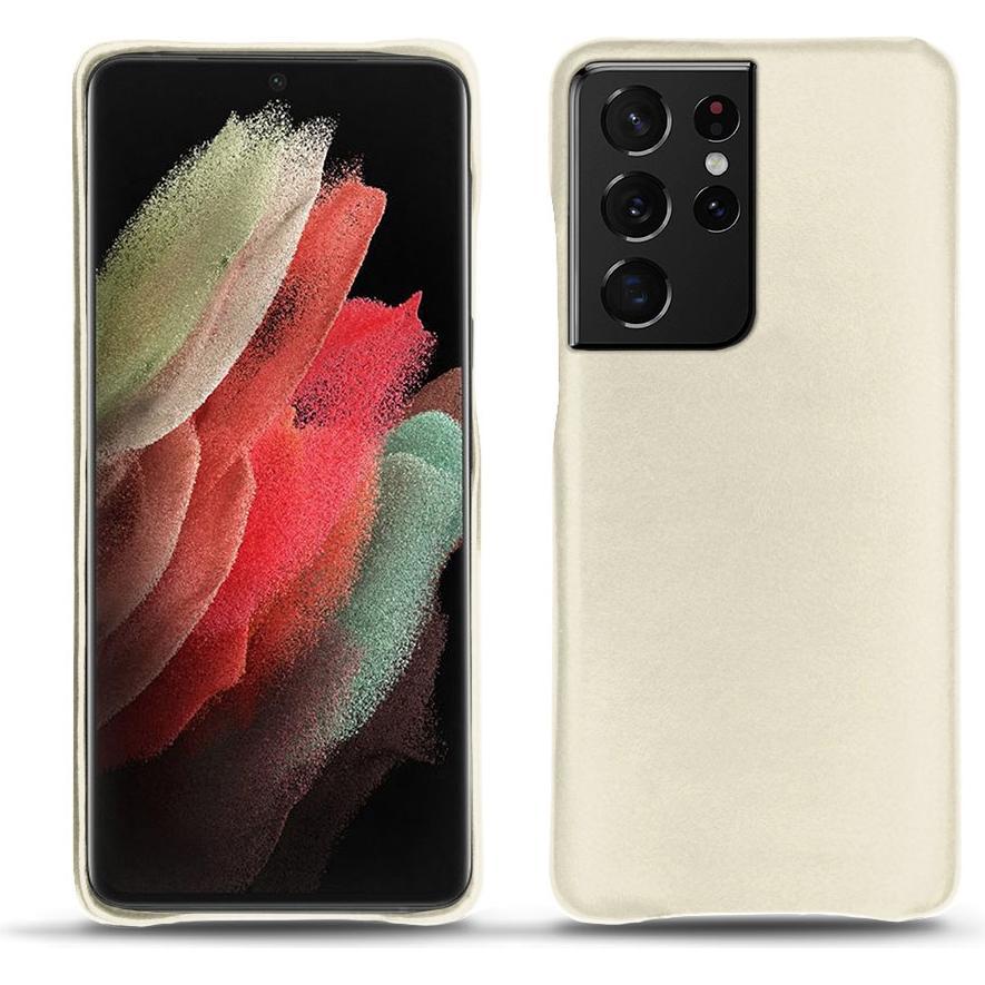 Thumbnail - Noreve Lederschutzhülle (Samsung Galaxy S21 Ultra), Smartphone Hülle, Weiss