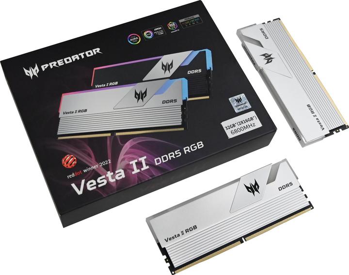 Produktbild Acer Predator Vesta II (2 x 16GB, 6000 MHz, DDR5-RAM, DIMM)