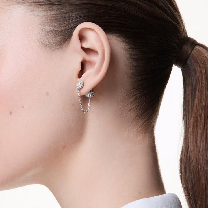 Produktbild Swarovski Una Angelic Drop Ohrhänger Rundschliff Weiss Rhodiniert (Swarovski Metall)