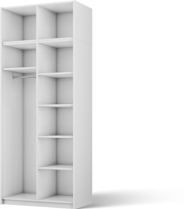 Produktbild ADRK Furniture Alera II mit Aufsatz – Drehtürenschrank (100 x 58 x 250 cm)