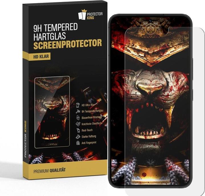 Actual product image Protectorking 6x 3D A++ real tempered 9H armoured glass CLEAR (6 Piece, Samsung Galaxy S21+)