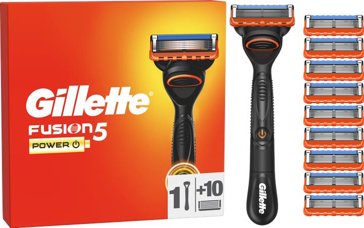 Gillette FUSION Power, 10 blades + handle