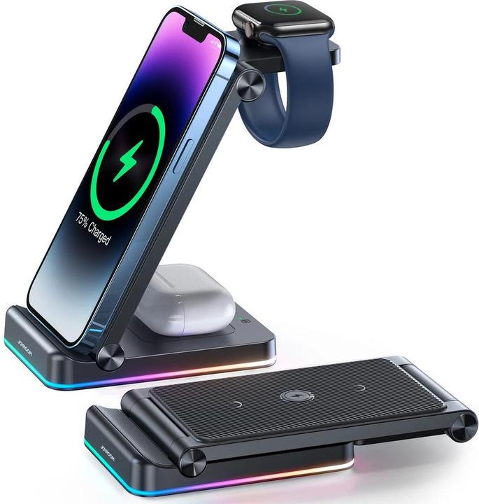 Immagine prodotto Joyroom Stazione di ricarica wireless 3in1 JR-WQN01 (15 W)