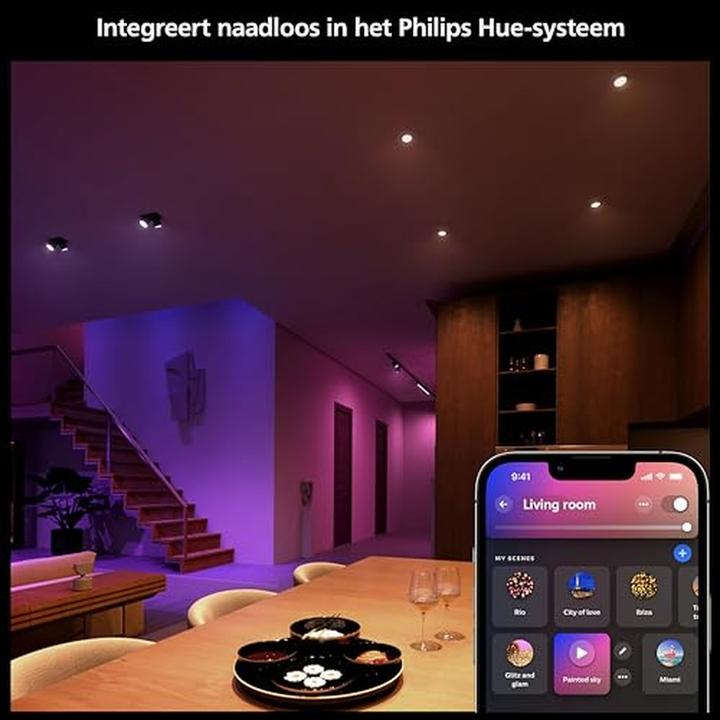 Actual product image Philips Hue White & Colour Ambiance (GU5.3, 400 lm, 2 x)
