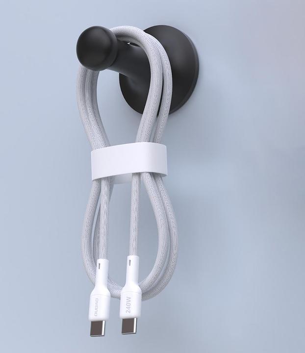 Productafbeelding Dudao L9C Max 240W PD USB-C - USB-C 2m Kabel - Weiss (2 m, 240 W)