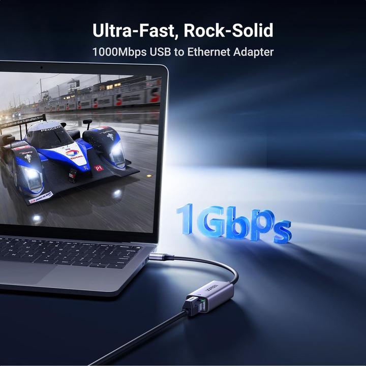 Produktbild Ugreen Ethernet Adapter (USB, RJ45 Gigabit Ethernet (1x))