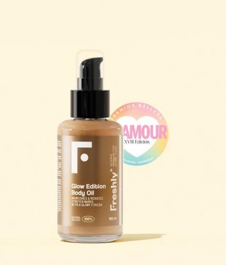 Image du produit Freshly Cosmetics Illuminateur naturel pour le corps avec paillettes d'or Huile pour le corps Glow Edition 100ml (Huile pour le corps, 100 ml)