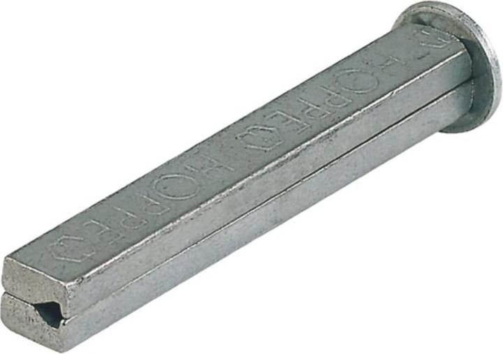 Actual product image Hoppe Square spindle I-profile spindle square 10 x 80 mm iron galvanised divided