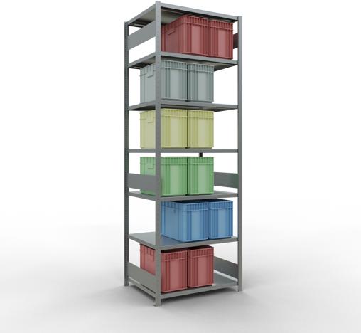 Actual product image Schulte Lagertechnik MULTIplus330 basic racking system with length ledgers