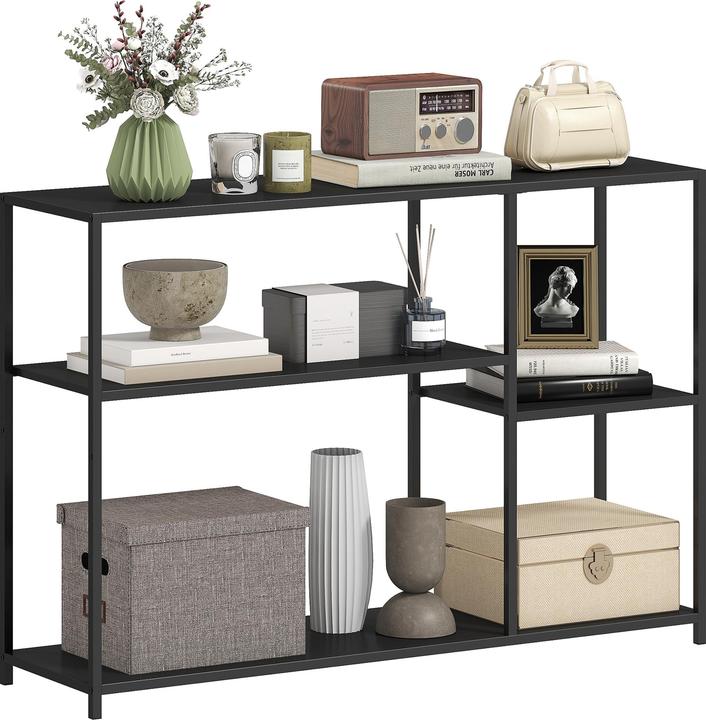 Homcom Konsolentisch Stahl Schwarz