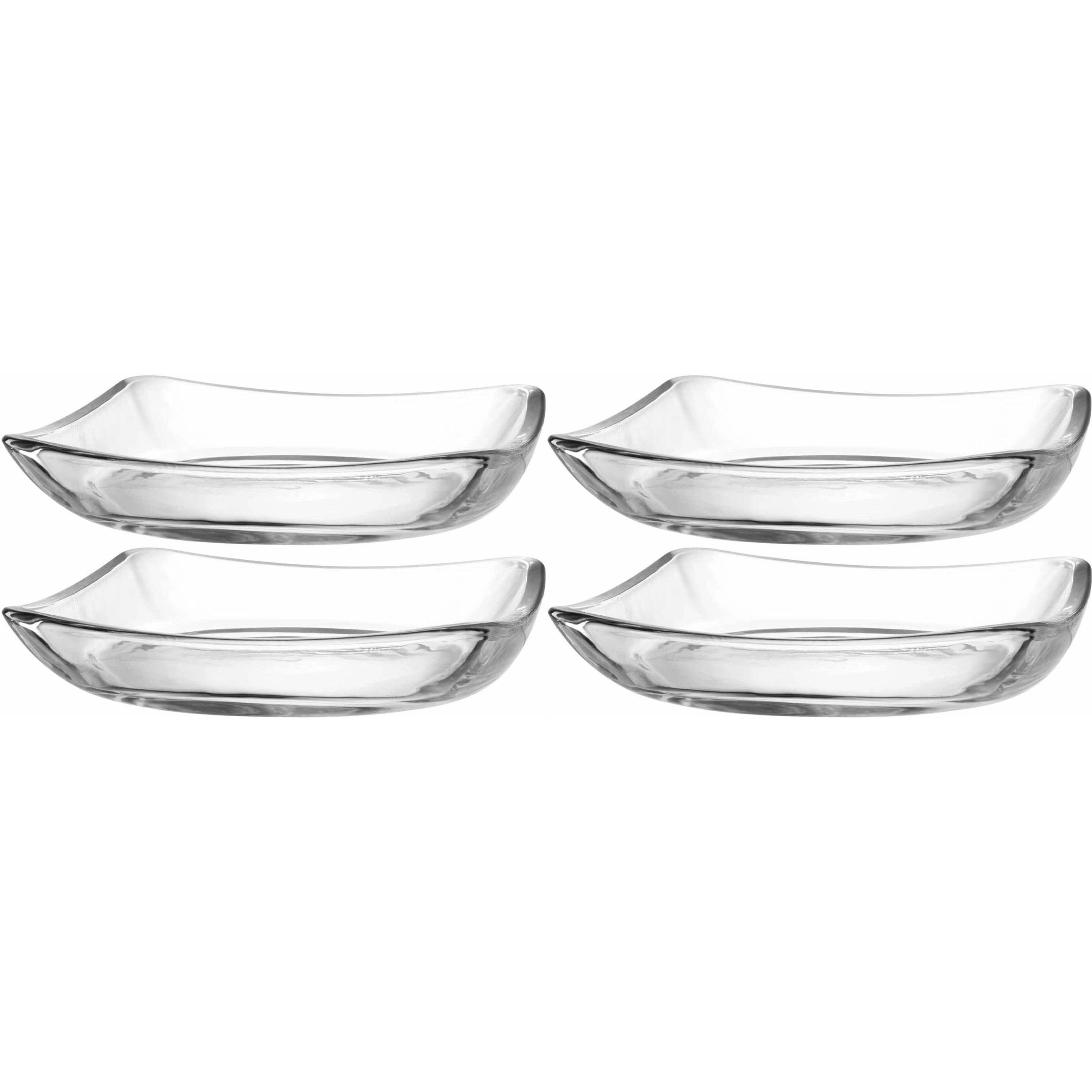 4x Leonardo Teller Piazza 20cm, Teller, Transparent