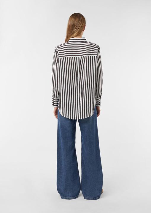 Immagine prodotto Comma Bluse Gestreifte Relaxed-Fit-Hemdbluse mit Brusttasche (42)