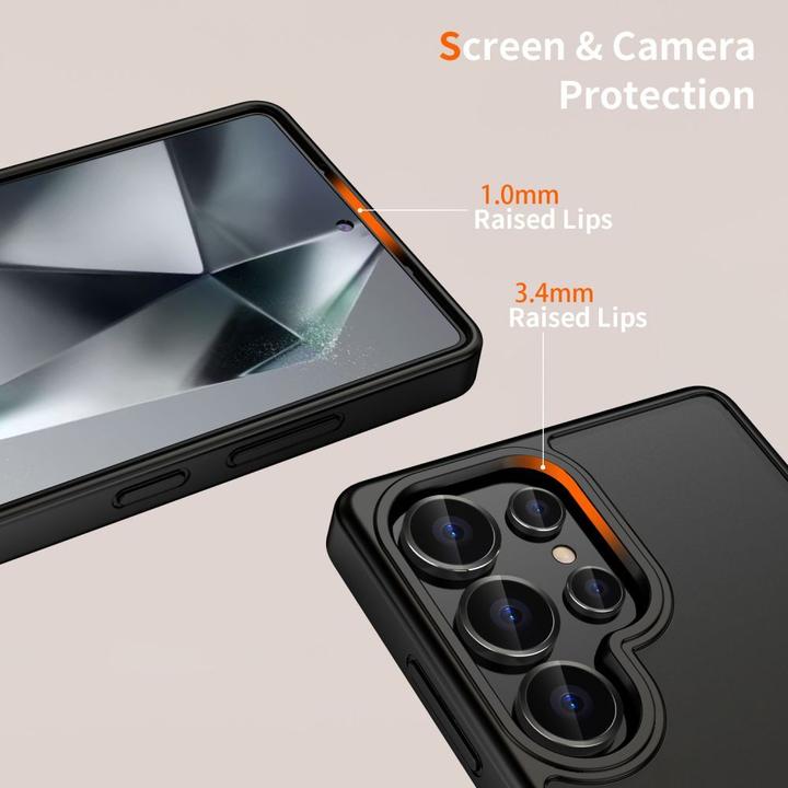 Actual product image Tech-Protect MagMat Case for Samsung Galaxy S25 Ultra - Black (Samsung Galaxy S25 Ultra)