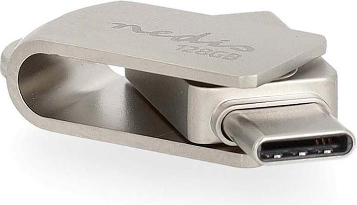 Actual product image Nedis Flash drive - 128 GB - USB-A/USB-C - Read speed: 110 MB/s - Write speed: 110 MB/s (128 GB, USB-A, USB-C)