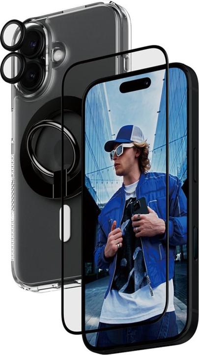 PanzerGlass 4-in-1 Beschermingsbundel (1 Stuk, Apple iPhone 16)