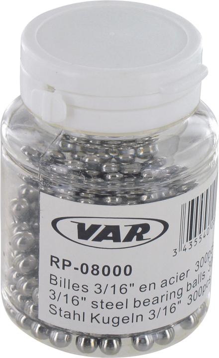 Immagine prodotto VAR Sfere in acciaio da 3/16" (4,76 mm) flacone da 300 pezzi.