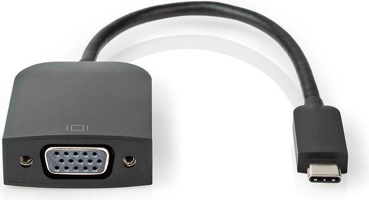Image du produit Nedis Adaptateur USB USB 3.2 Gen 1 USB-CT Mâle VGA Femelle 5 Gbps 0.20 m Round Nickel Plated PVC Black P (USB-C, 20 cm)