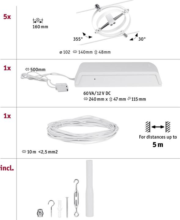 Produktbild Paulmann Wire System Cardan (GU5.3)