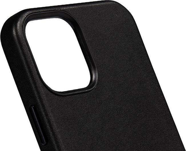 Actual product image Crong Essential Cover Magnetic - Leather Case for iPhone 12 Pro Max MagSafe (Black) (Apple iPhone 12 Pro Max)