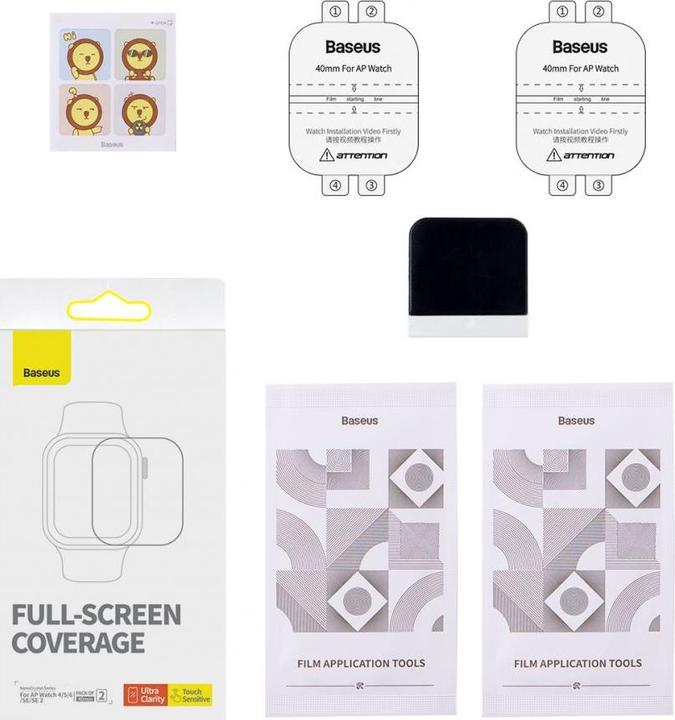 Produktbild Baseus 40mm Protective Film for AP Watch 4/5/6/SE/SE 2, Clear