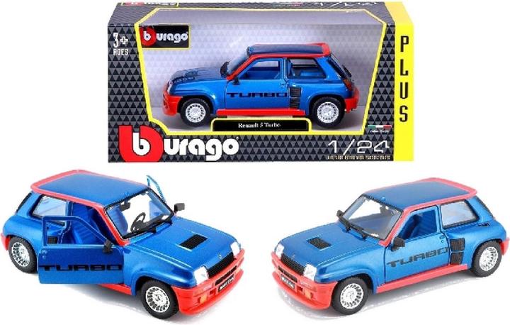 Actual product image Bburago Renault 5 Turbo blue/red 1:24