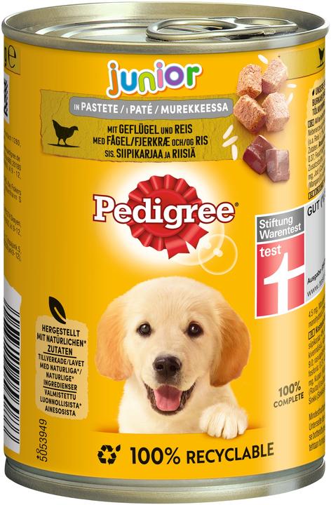 Image du produit Pedigree Volaille+riz (Chiot + chaton, 12 pcs, 400 g)