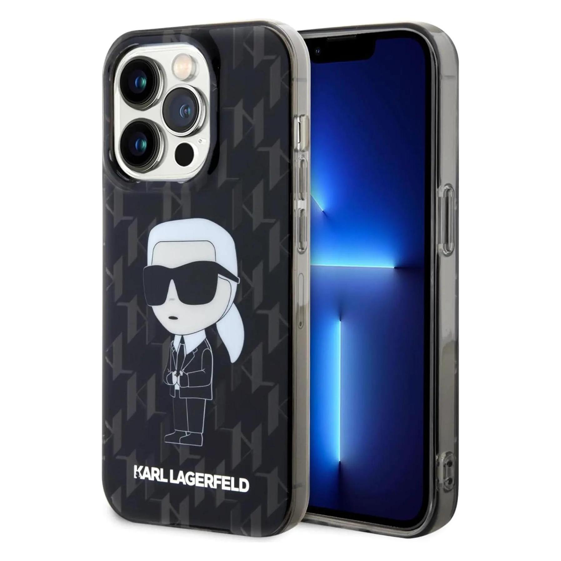 Karl Lagerfeld Hard Case (Apple IPhone 15 Pro Max), Smartphone Hülle, Schwarz