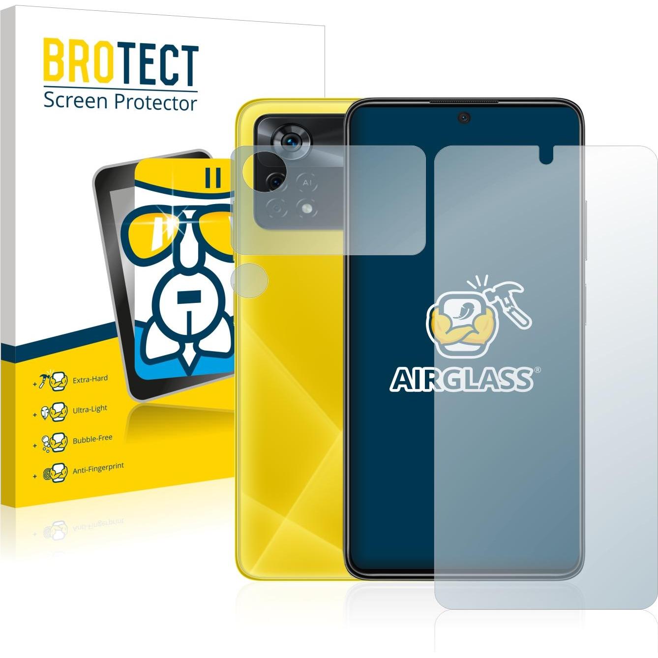 Thumbnail - BROTECT AirGlass Panzerglasfolie (1 Stück, Xiaomi Poco X4 Pro 5G), Smartphone Schutzfolie, Transparent
