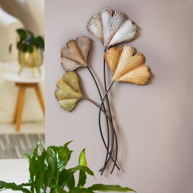 Thumbnail - MICA Living, Wanddeko, Wanddeko - Gingkoblätter - ca. 42 x 2 x 68,5 cm