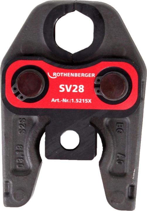 Rothenberger Pressbacke Presszange Standard SV28 ( 015215X ) für ROMAX 4000 / Akku Press ACC etc (190 mm)