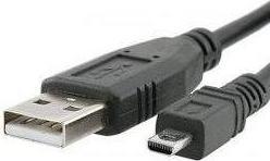Actual product image PremiumCord USB-A USB cable - miniUSB 2 m black (ku2m2d) (2 m, USB 2.0)