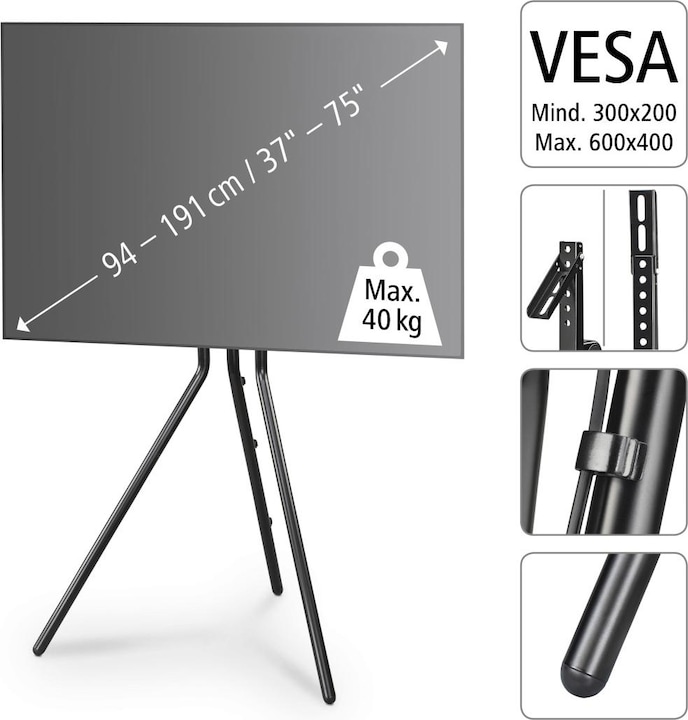 Immagine prodotto Hama Design del cavalletto (Universale, 40.16", 40 kg)
