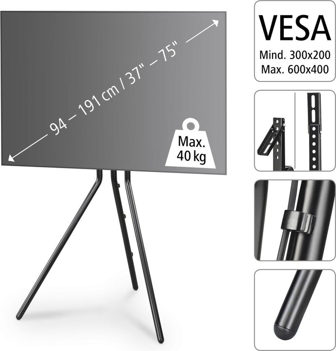 Produktbild Hama Staffelei Design (Universal, 40.16", 40 kg)