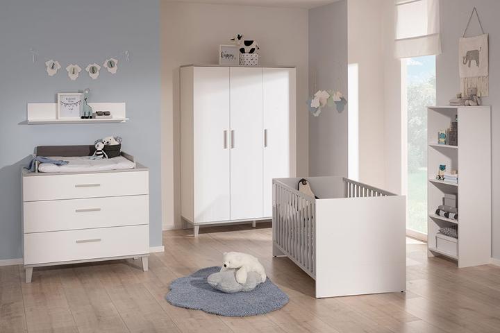 Transland Chambre d'enfant Nils incl. armoire 3 portes, lit d'enfant et commode incl. plan à langer
