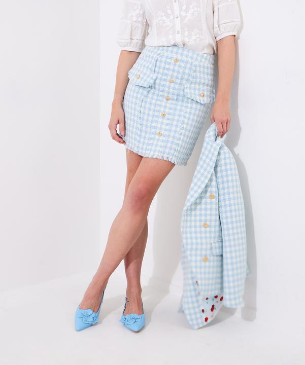 Produktbild Joe Browns Checked Button Detail Mini Skirt (38)