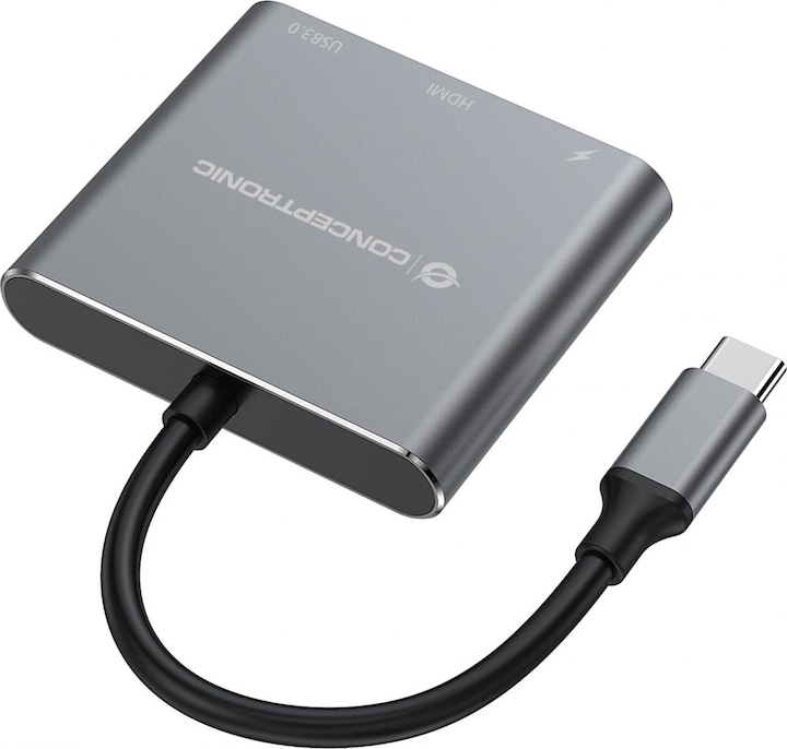 Immagine prodotto Conceptronic USB Typ-C zu (HDMI, USB-C, USB-A, 25 cm)