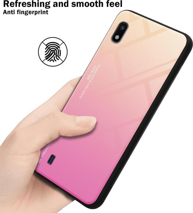 Produktbild Cadorabo TPU 2 Farben Glas Cover (Samsung Galaxy A10, HTC One M10)
