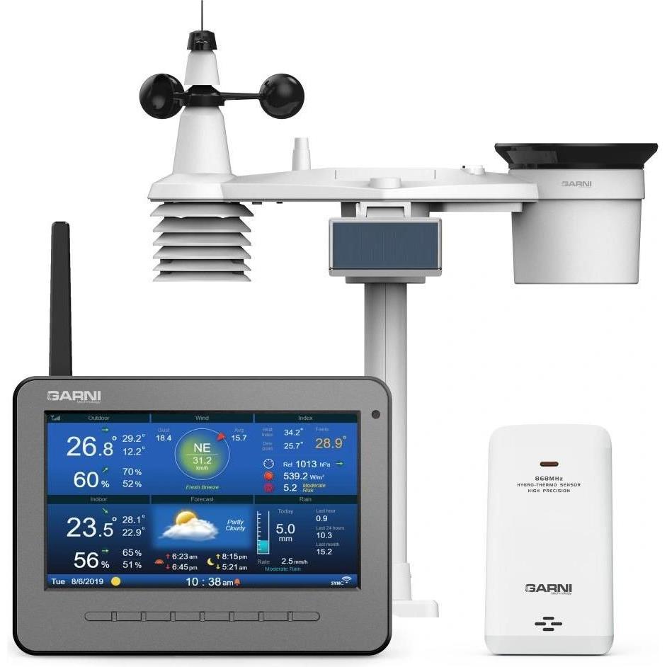 Garni 3015 Arcus 2GEN / Stazione meteo WLAN / Display TFT HD / Seconda generazione, Stazione meteo