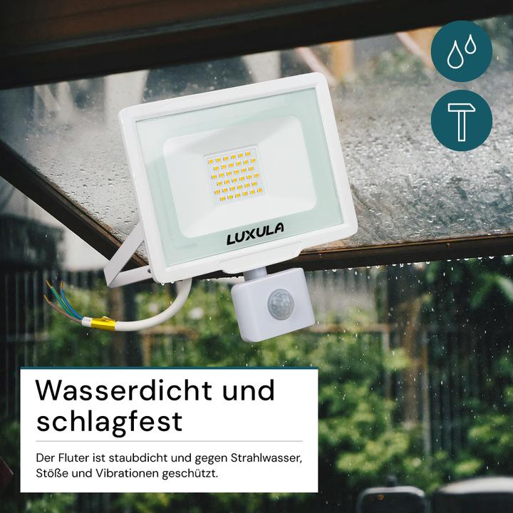 Actual product image Luxula LED floodlight with motion detector (3000 lm, IP65)