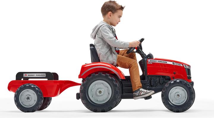 Actual product image Falk Toys Massey Ferguson tractor + trailer L