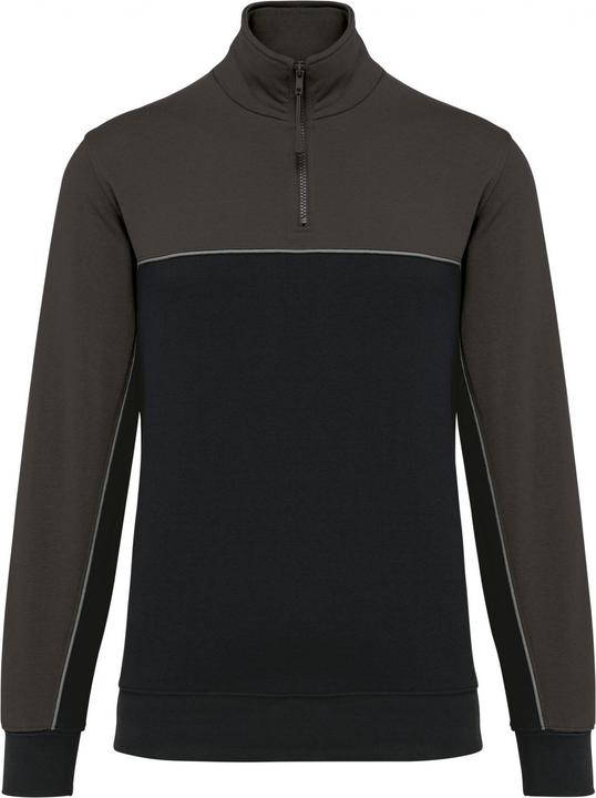 Actual product image Kariban Eco-friendly zip-neck sweatshirt (S)