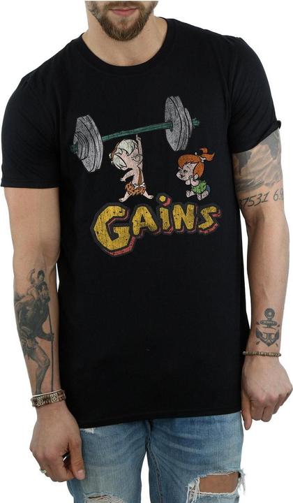 Immagine prodotto The Flintstones Bam Bam Gains Distressed Maglietta Uomo (M)
