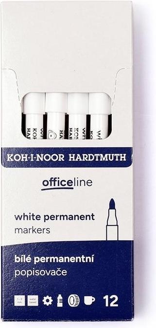 Koh-i-Noor Permanentmarker weiss (12 Stück) (12x)