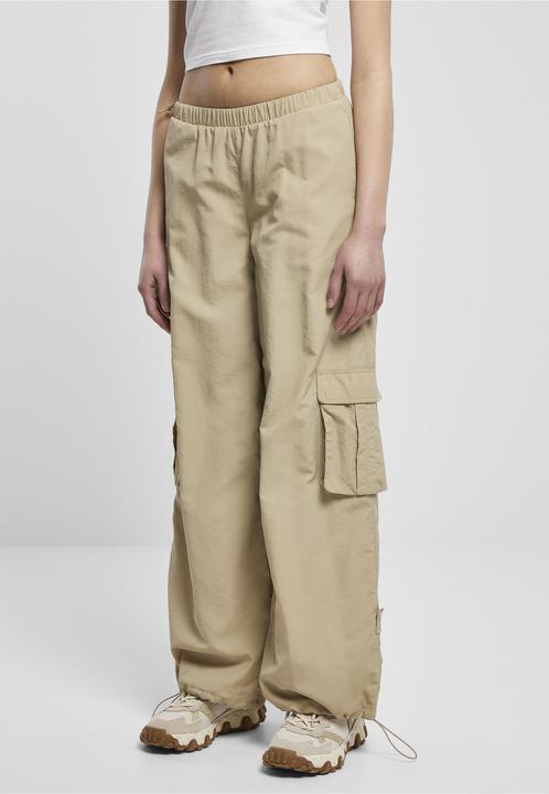 Image du produit Urban Classics Ladies Wide Crinkle Nylon Cargo Pants (4XL)
