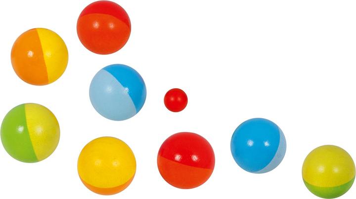 Image du produit Goki Jeu de boules, sac en coton inclus (9 x, 60 mm)