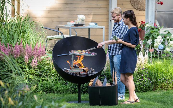 Actual product image Feu du Jardin Lune incl. grill grate 50cm and swivel arm (100 cm)