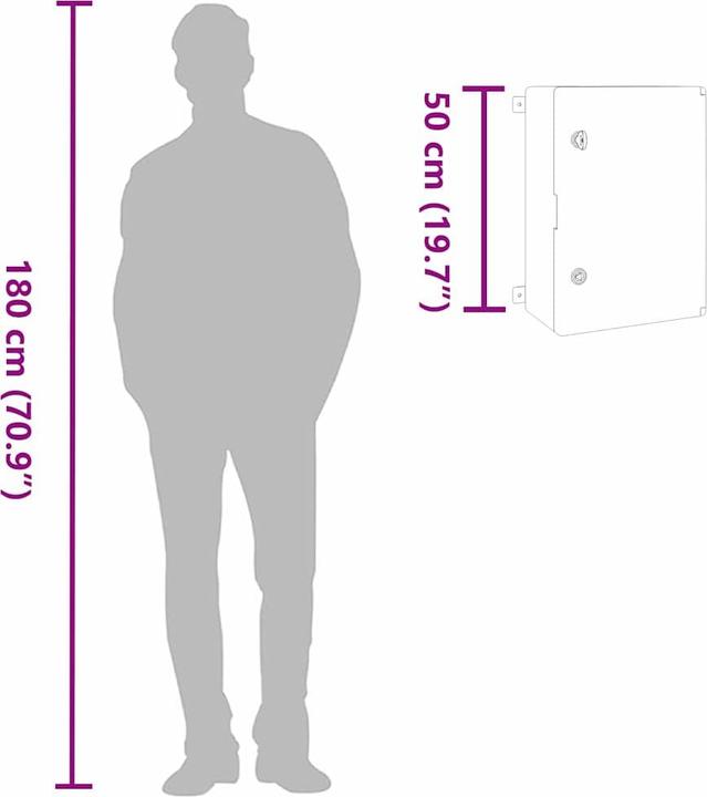 Actual product image vidaXL Werkzeugaufbewahrungsschrank (19.50 cm, 50 cm)